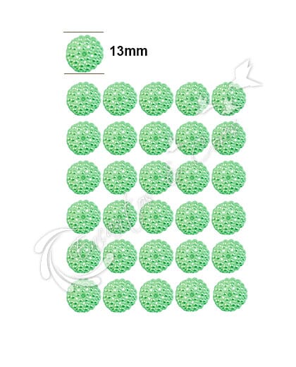 PÉROLA CRAQUELADA COR AZUL PACOTE COM 25 UNIDADES